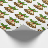 Weihnachtsglocken Geschenkpapier (Ecke)