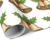 Weihnachtsglocken Geschenkpapier (Rolleneckpunkt)