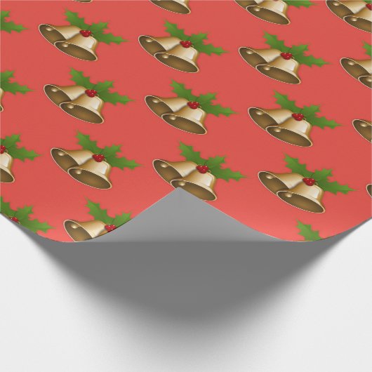 "Weihnachtsglocken" Geschenkpapier (Ecke)