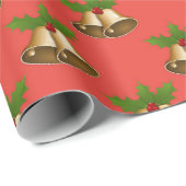 "Weihnachtsglocken" Geschenkpapier (Rolleneckpunkt)