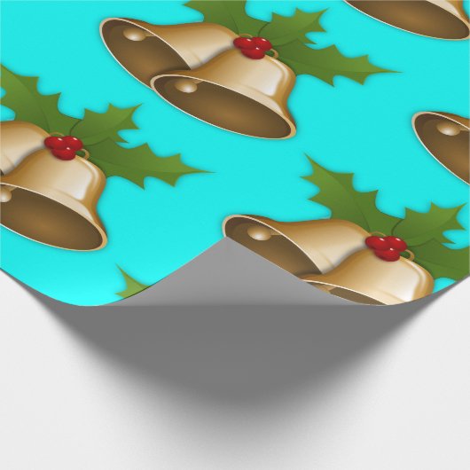 Weihnachtsglocken Geschenkpapier (Ecke)