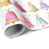 Weihnachtsglocken-Geschenkpapier Geschenkpapier (Rolleneckpunkt)