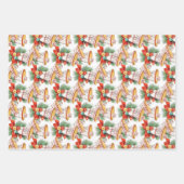 Weihnachtsglocken Geschenkpapier Set (Vorderseite 3)