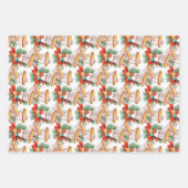 Weihnachtsglocken Geschenkpapier Set (Vorderseite)