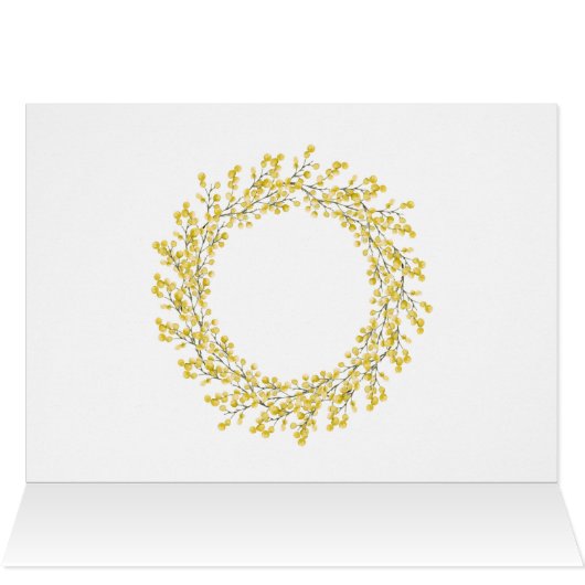 Weihnachtsglocken Gold, Frohe Weihnachten Custom (Innenansicht Horizontal (Oben))