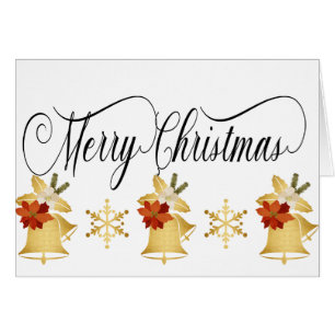Weihnachtsglocken Gold, Frohe Weihnachten Custom