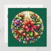 Weihnachtsglocken Grußkarte Feiertagskarte (Vorne/Hinten)