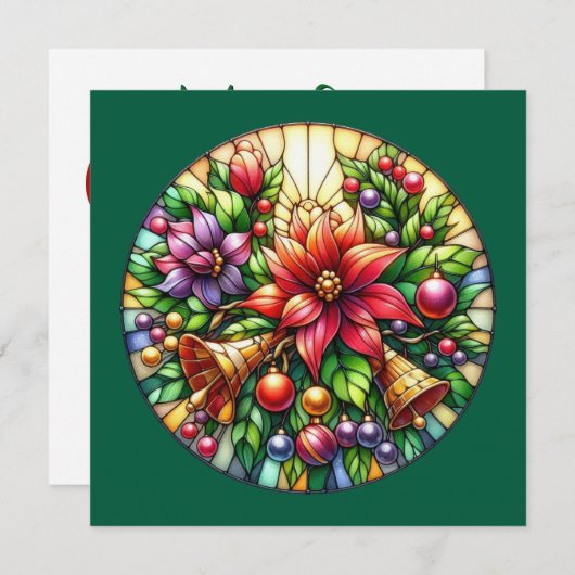 Weihnachtsglocken Grußkarte Feiertagskarte (Vorne/Hinten)