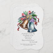 Weihnachtsglocken - Grußkarte Feiertagskarte (Vorne/Hinten)