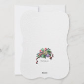 Weihnachtsglocken - Grußkarte Feiertagskarte (Rückseite)