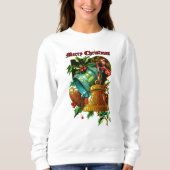 Weihnachtsglocken & Holly Sweatshirt (Vorderseite)