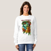 Weihnachtsglocken & Holly Sweatshirt (Vorne ganz)