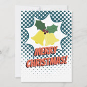 Weihnachtsglocken im Burst-Blase-Geschäft Feiertagskarte (Vorderseite)