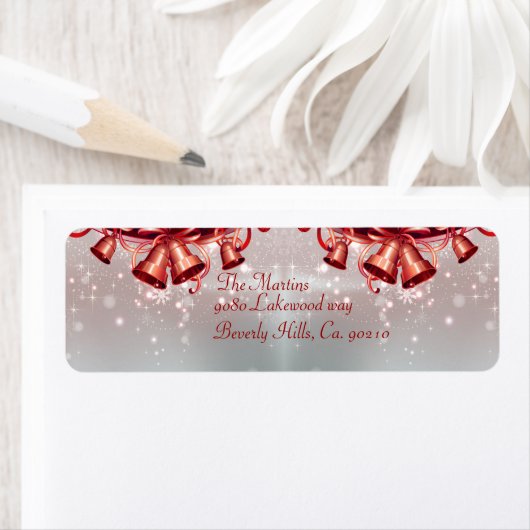 Weihnachtsglocken in Rot und Silber (Insitu)