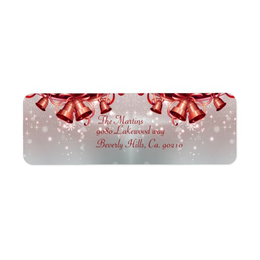 Weihnachtsglocken in Rot und Silber (Vorne)