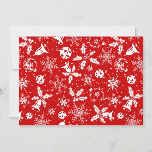 Weihnachtsglocken Jingle und Mingle Weihnachts-Par Einladung (Rückseite)