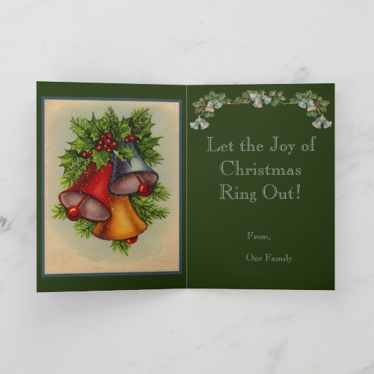 Weihnachtsglocken Karte (Innenseite)
