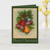 Weihnachtsglocken Karte (Gelbe Blume)