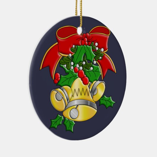 Weihnachtsglocken Keramik Ornament (Rechts)