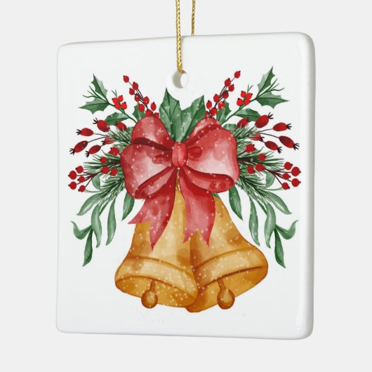 Weihnachtsglocken Keramikornament (Links)