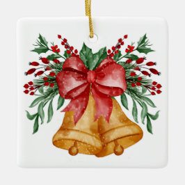 Weihnachtsglocken Keramikornament