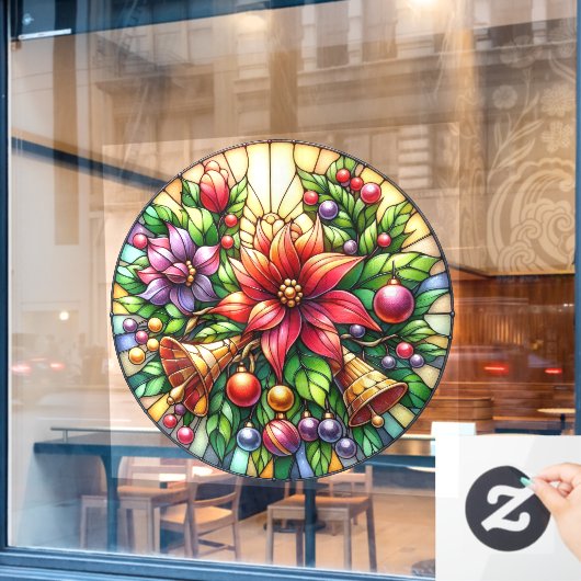 Weihnachtsglocken klammern fensteraufkleber (Café-Fenster)