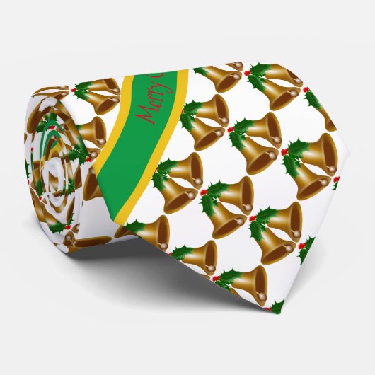 Weihnachtsglocken Krawatte (Gerollt)