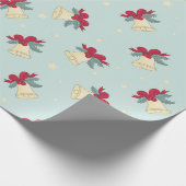 Weihnachtsglocken läuten - geschenkpapier (Ecke)