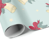 Weihnachtsglocken läuten - geschenkpapier (Rolleneckpunkt)