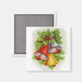 Weihnachtsglocken Magnet (Vorderseite/Rückseite)