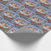 Weihnachtsglocken mit Maus Geschenkpapier (Ecke)