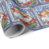 Weihnachtsglocken mit Maus Geschenkpapier (Rolleneckpunkt)