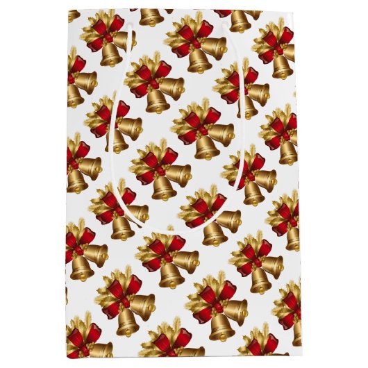Weihnachtsglocken Mittlere Geschenktüte (Vorderseite)