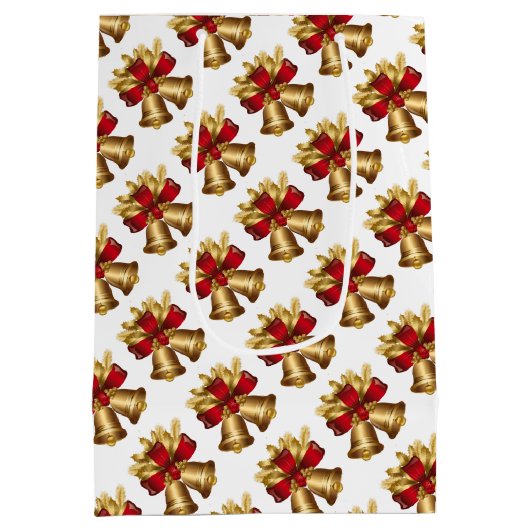 Weihnachtsglocken Mittlere Geschenktüte (Rückseite)