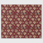 Weihnachtsglocken-Muster Geschenkpapier (Flach)