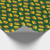 Weihnachtsglocken Muster Geschenkpapier (Ecke)