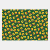 Weihnachtsglocken Muster Geschenkpapier Set (Vorderseite 2)