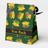 Weihnachtsglocken Muster Geschenkschachtel (Rückseite)