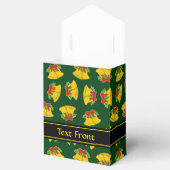 Weihnachtsglocken Muster Geschenkschachtel (Geöffnet)