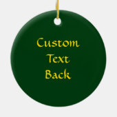 Weihnachtsglocken Muster Keramik Ornament (Hinten)