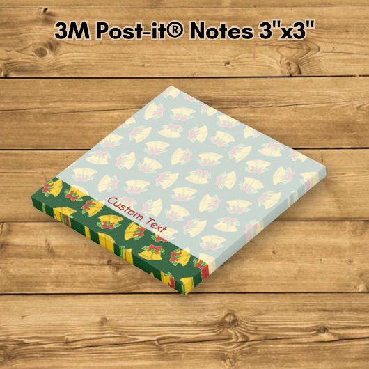 Weihnachtsglocken Muster Post-it Klebezettel