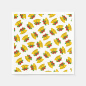 Weihnachtsglocken Muster Serviette (Vorderseite)