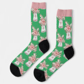 Weihnachtsglocken-Muster-Socken Socken (Linkes Detail)