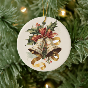 Weihnachtsglocken-Ornament Keramik Ornament