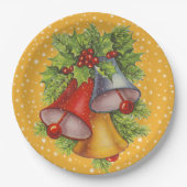 Weihnachtsglocken Paper-Teller Pappteller (Vorderseite)