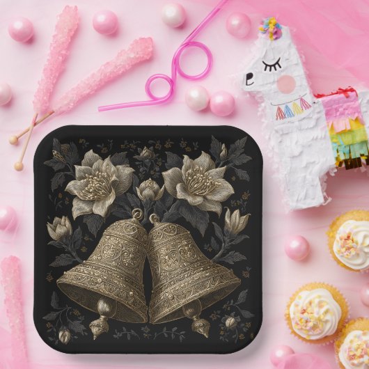 Weihnachtsglocken Pappteller (Party)