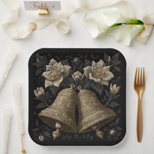 Weihnachtsglocken Pappteller (Hochzeit)