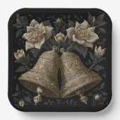 Weihnachtsglocken Pappteller (Vorderseite)