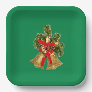 Weihnachtsglocken Pappteller