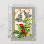 Weihnachtsglocken Postcard Feiertagspostkarte (Vorne/Hinten)